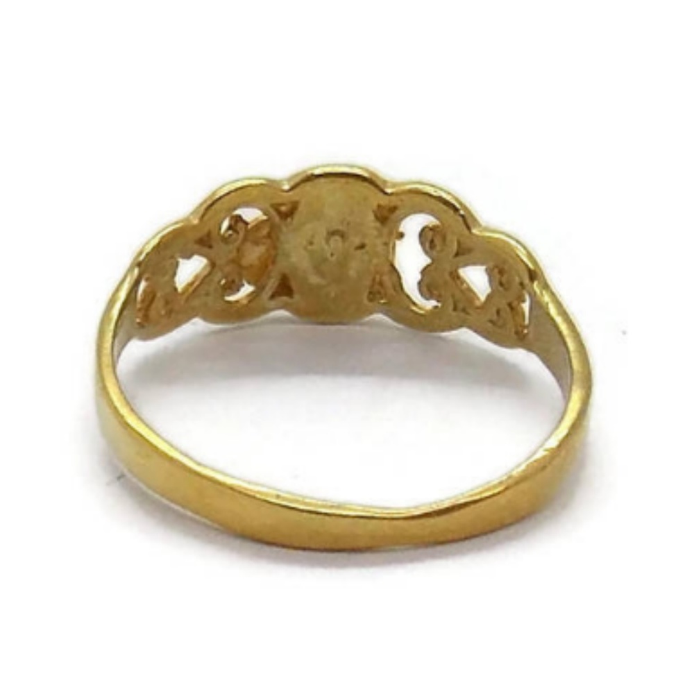 COPY - Ring Girl's Quinceañera 15 Years 14k Yellow Gold. - Picture 4 of 5